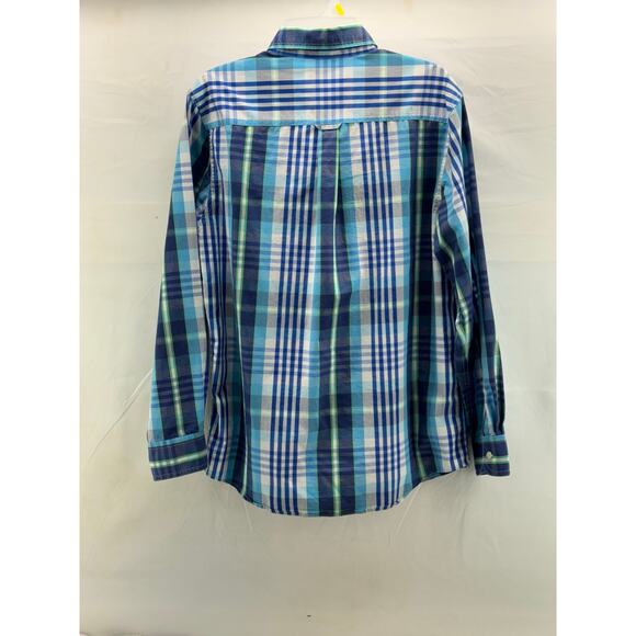 Chaps Men's Medium Plaid Long Sleeve Button-Down Shirt - Picture 6 of 11